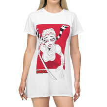 Load image into Gallery viewer, Women&#39;s All Over Print T-Shirt Dress

